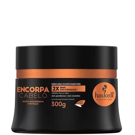 mascara encorpa cabelo haskell para fazer na etapa de reconstrução no cronograma capilar